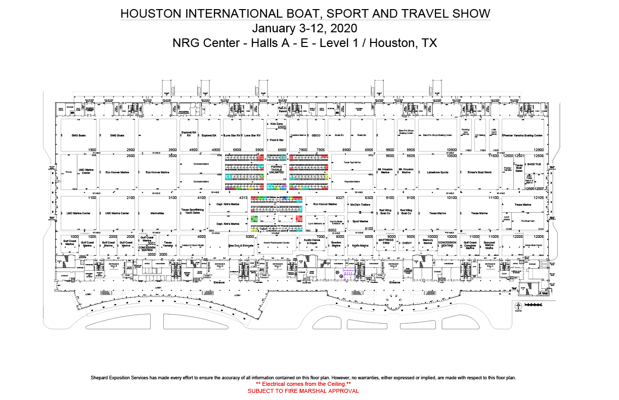 Floor Plan 2022 Houston International Boat, Sport